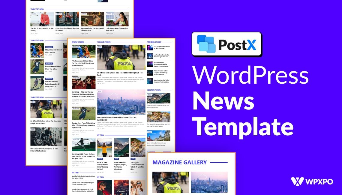 WordPress News Template – Take your PostX Sites to New Heights